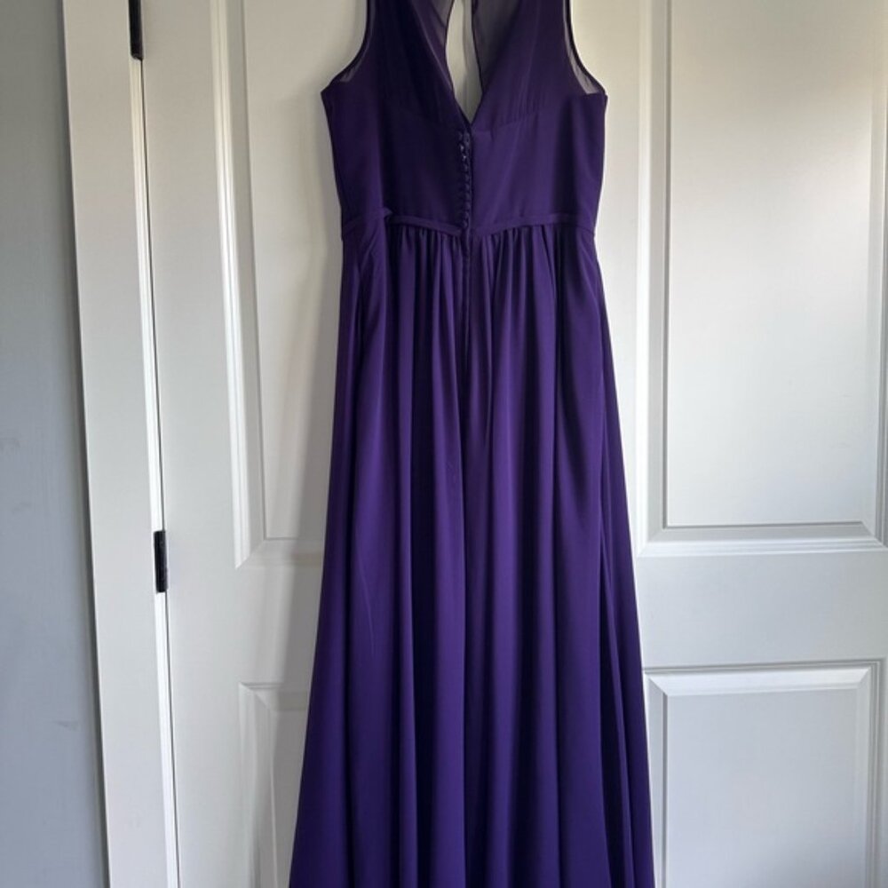 DaVinci Bridesmaids | Eggplant Purple Formal Gown Style# 60385 Dress | Size 16 - Picture 6 of 16